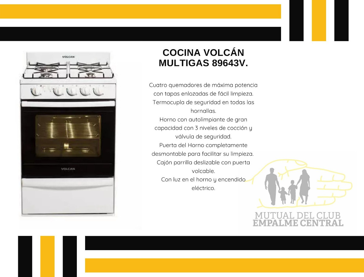 COCINA VOLCÁN MULTIGAS 89643V